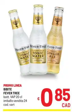 Metro Bibite Fever Tree offerta