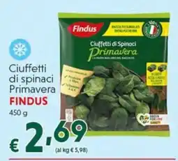 DiMeglio Ciuffetti di spinaci Primavera Findus offerta