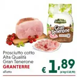 DiMeglio Prosciutto cotto Alta Qualità Gran Tenerone GranTerre offerta