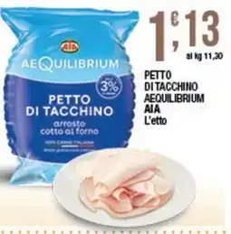 Sidis Petto di tacchino Aequilibrium AIA offerta