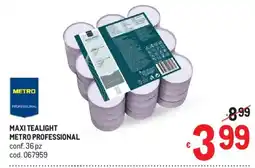 Metro Maxi tealight metro professional offerta