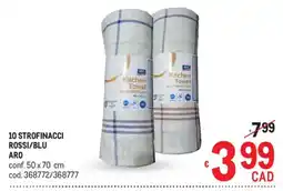 Metro Strofinacci Rossi/Blu ARO offerta