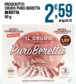 Sidis Prosciutto crudo puro Beretta offerta