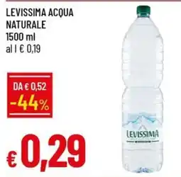 IperFamila Acqua naturale Levissima offerta
