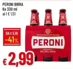 IperFamila Peroni birra offerta