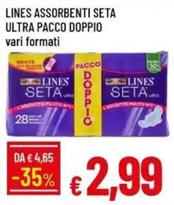IperFamila Lines assorbenti seta ultra offerta