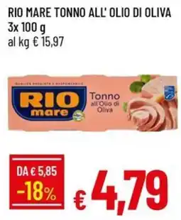 IperFamila Tonno all'Olio di Oliva Rio mare offerta