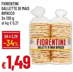 IperFamila Fiorentini gallette di mais bipacco offerta