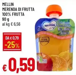 IperFamila Mellin merenda di frutta offerta