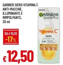 IperFamila Garnier siero vitamina c anti-macchie offerta