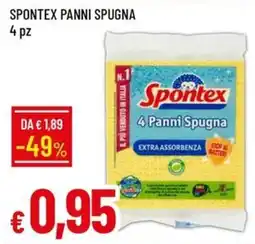 IperFamila Spontex panni spugna offerta