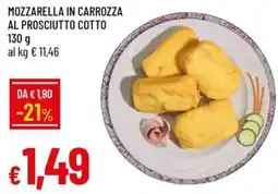 IperFamila Mozzarella in carrozza al prosciutto cotto offerta