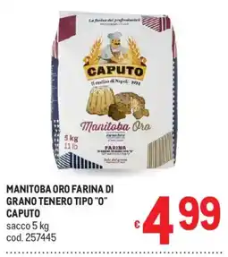 Metro Manitoba Oro farina di grano tenero tipo "O" Caputo offerta