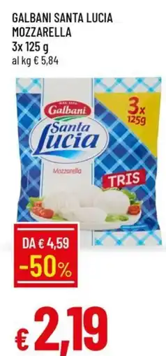 IperFamila Galbani Santa Lucia Mozzarella offerta