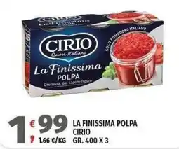 Vivo Supermercati La Finissima Polpa Cirio offerta