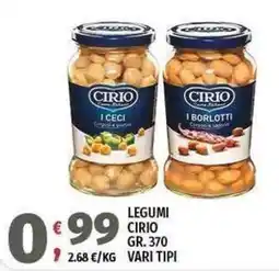 Vivo Supermercati Legumi Cirio offerta