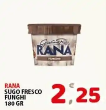 Rana sugo fresco funghi