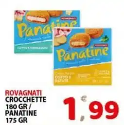 Premium Supermercati Rovagnati crocchette panatine offerta