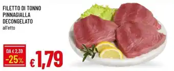IperFamila Filetto di tonno pinnagialla offerta