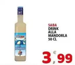 Il Centro Superstore Saba drink alla mandorla offerta