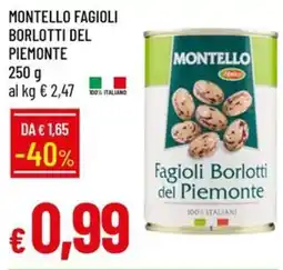 IperFamila Montello Fagioli Borlotti del Piemonte offerta