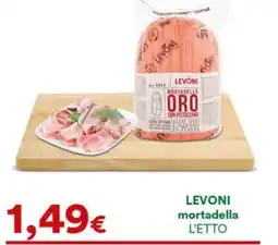 Supermercati Pasquale Prisco Levoni mortadella oro con pistacchio offerta