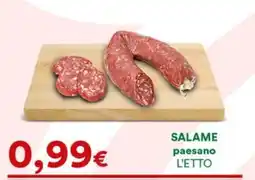 Supermercati Pasquale Prisco Salame paesano offerta