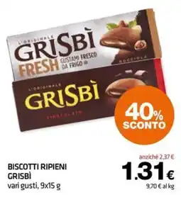 Superconti Biscotti ripieni Grisbi offerta