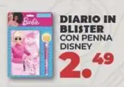 Amashop Diario in blister con penna Disney offerta