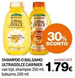 Superconti Shampoo o balsamo ultradolce Garnier offerta