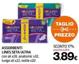 Superconti Assorbenti Lines Seta Ultra offerta