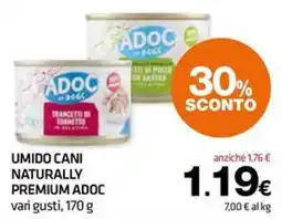 Superconti Umido cani naturally premium adoc offerta