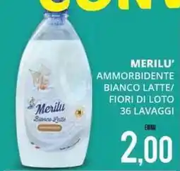 Mazzeo Giocattoli Merilu Ammorbidente Bianco Latte/Fiori di Loto offerta