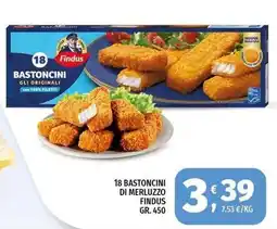 Vivo Supermercati Bastoncini di merluzzo Findus offerta