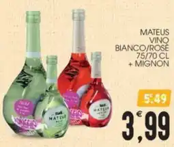 SpesAmica Mateus vino bianco/rose offerta