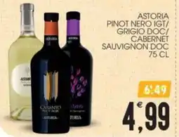 SpesAmica Astoria Pinot Nero IGT/Grigio DOC/Cabernet Sauvignon DOC offerta
