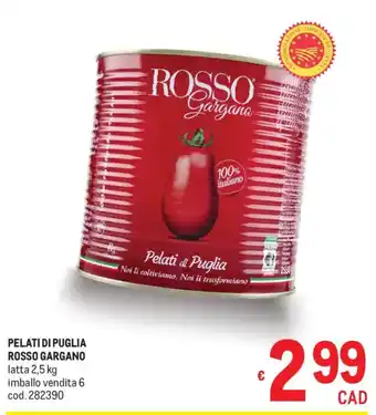 Metro Pelati di Puglia Rosso Gargano offerta
