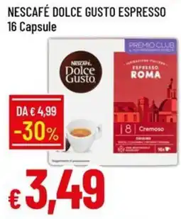 IperFamila Nescafé Dolce Gusto Espresso Roma offerta