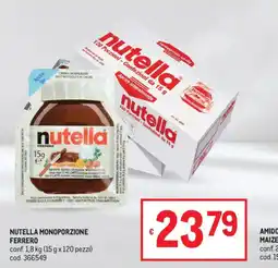 Metro Nutella Monoporzione Ferrero offerta