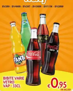 Italy Cash and Carry Bibite varie vetro offerta