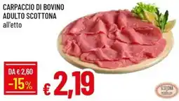 IperFamila Carpaccio di bovino adulto Scottona offerta