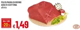 IperFamila Polpa magra di bovino adulto Scottona offerta
