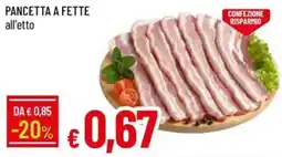 IperFamila Pancetta a fette offerta