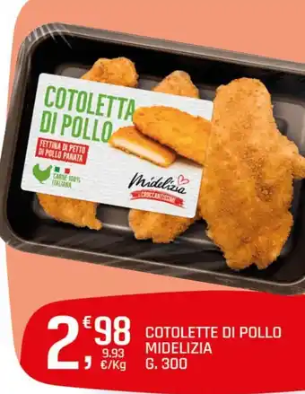Cotolette di pollo Midelizia