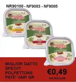 Italy Cash and Carry Miglior Gatto Polpettone Pate' Vari Gr offerta