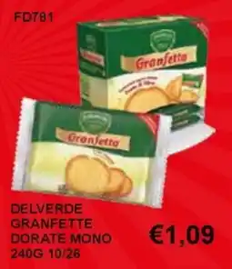 Italy Cash and Carry Delverde Granfette Dorate Mono offerta
