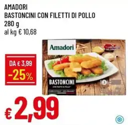 IperFamila Amadori bastoncini con filetti di pollo offerta