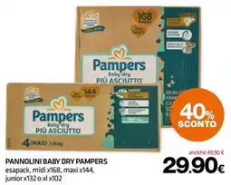 Superconti Pannolini baby dry Pampers offerta