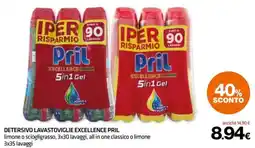 Superconti Detersivo lavastoviglie Excellence Pril offerta