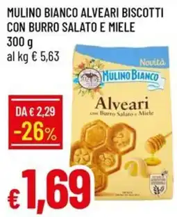 IperFamila Mulino Bianco Alveari Biscotti con Burro Salato e Miele offerta